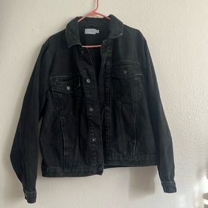 Topman men’s black denim jacket